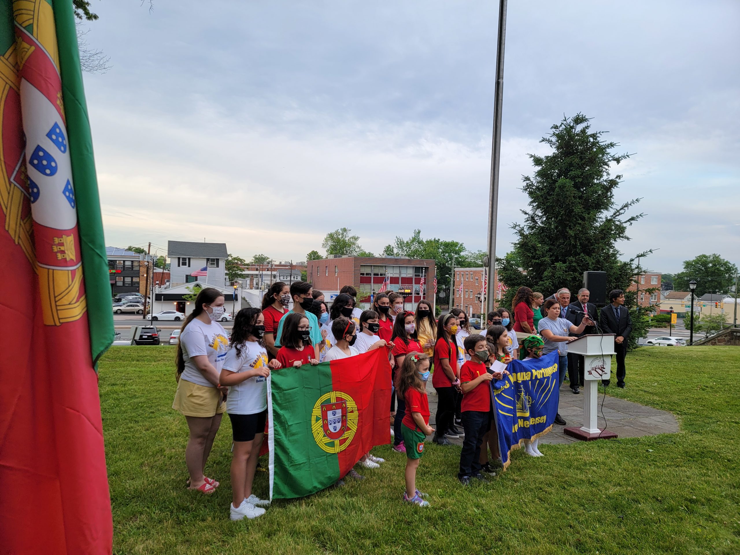 Raising The Flag Ceremony in Union